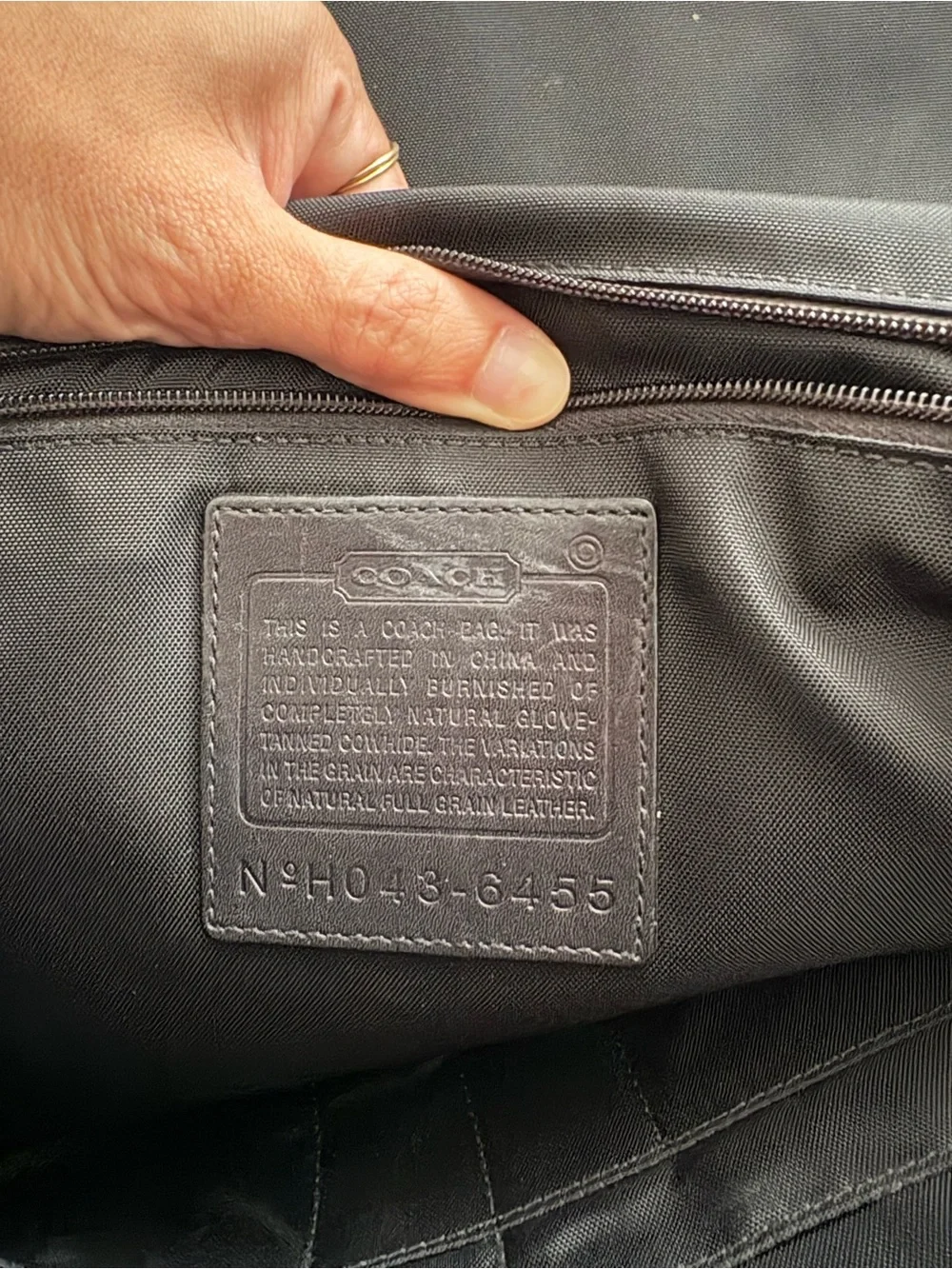 Coach classic leather